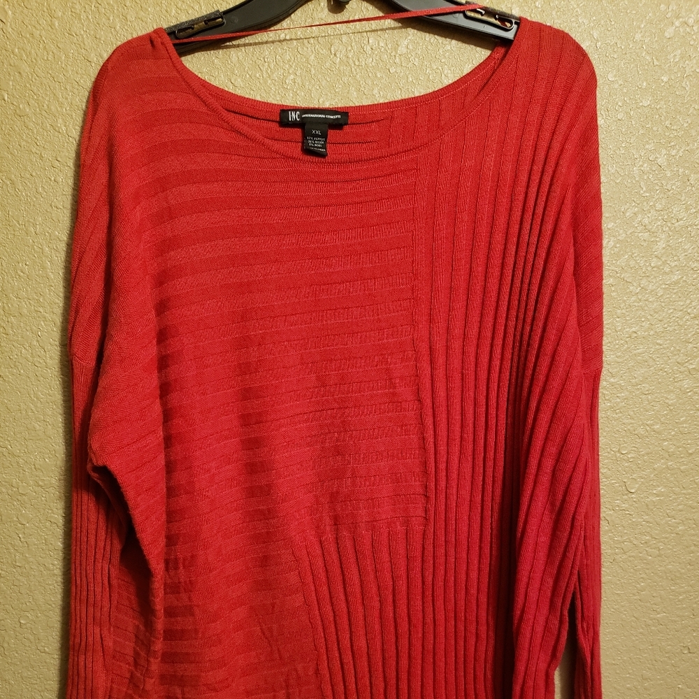 I.N.C. Red sweater top